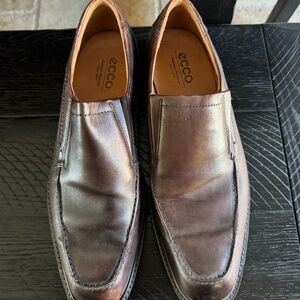 ECCO Men'S WINDSOR SLIP ON Brown Calf Leather Loafer